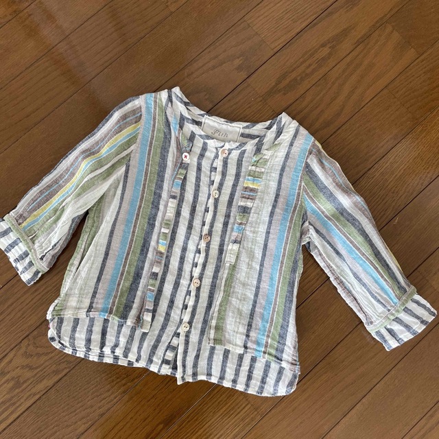 FITH(フィス)のFith 麻と綿のシャツ　110 キッズ/ベビー/マタニティのキッズ服男の子用(90cm~)(ブラウス)の商品写真