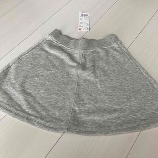 ユニクロ(UNIQLO)のミミ様専用☆☆新品2着セット　ユニクロ　スウェットスカート　グレー　110(スカート)