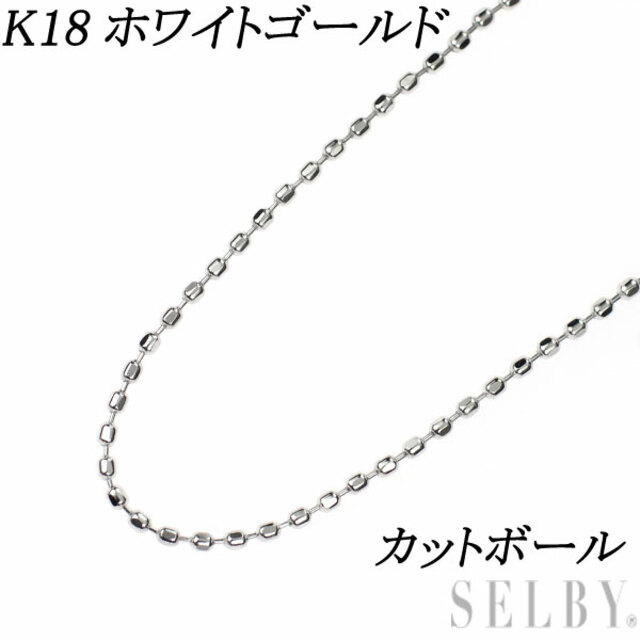 K18WG Y字チェーン デザインネックレス ベネチアン 45.5cm 18金 | www