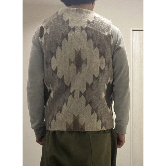 オアハカ ラグ ベスト OAXACA RUG VEST ベージュ メンズのトップス(ベスト)の商品写真