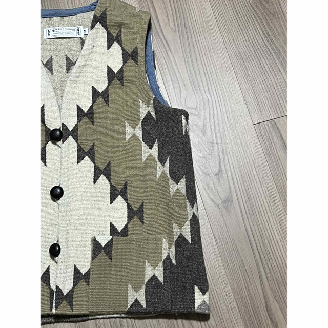 オアハカ ラグ ベスト OAXACA RUG VEST ベージュ 4