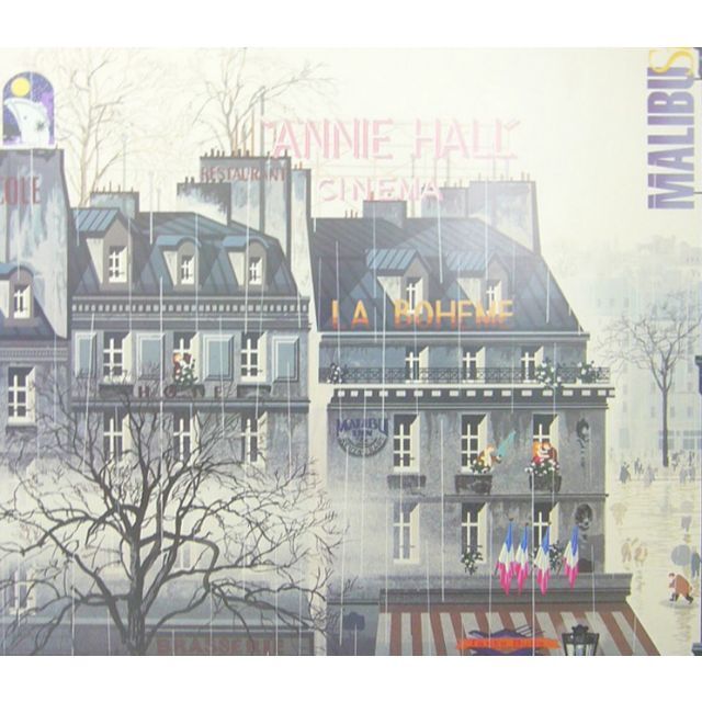 絵画 アートポスター ヒロ、ヤマガタ 題名「ANNIE HALL」 品質が完璧