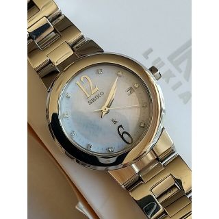 セイコー(SEIKO)のセイコールキア ブルーシェル石入 レディースクォーツ(腕時計)