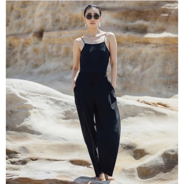 nagonstans(ナゴンスタンス)のNala ナラ Black Wide leg swim pants Free  レディースのパンツ(カジュアルパンツ)の商品写真