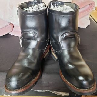 REDWING レッドウィング PT 2976 ショート エンジニア ブーツ 黒-