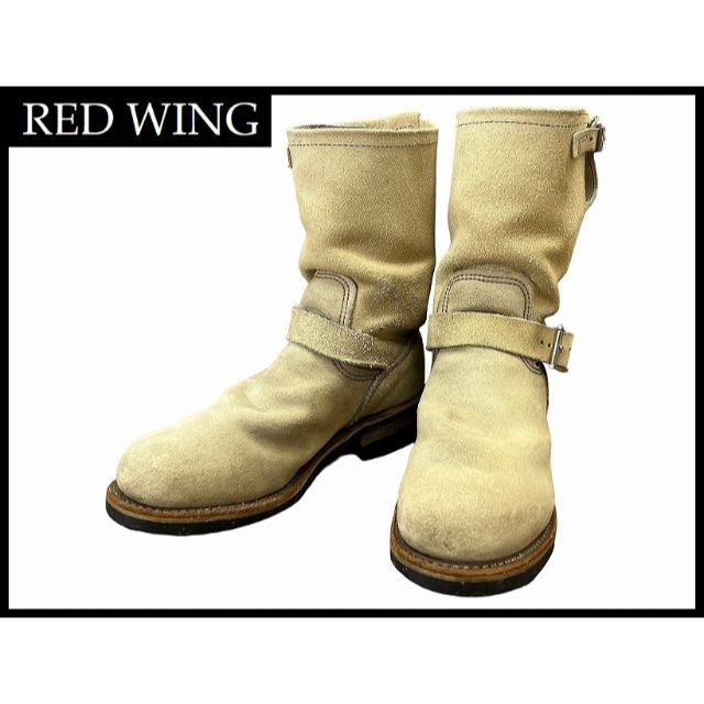 REDWING(レッドウィング)の希少 レッドウイング 8268 旧シルエット スエード エンジニア ブーツ 8D メンズの靴/シューズ(ブーツ)の商品写真