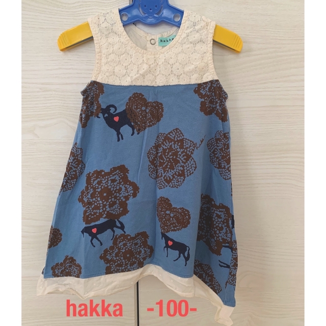 hakka kids - hakka ノースリーブ ワンピース 100サイズの通販