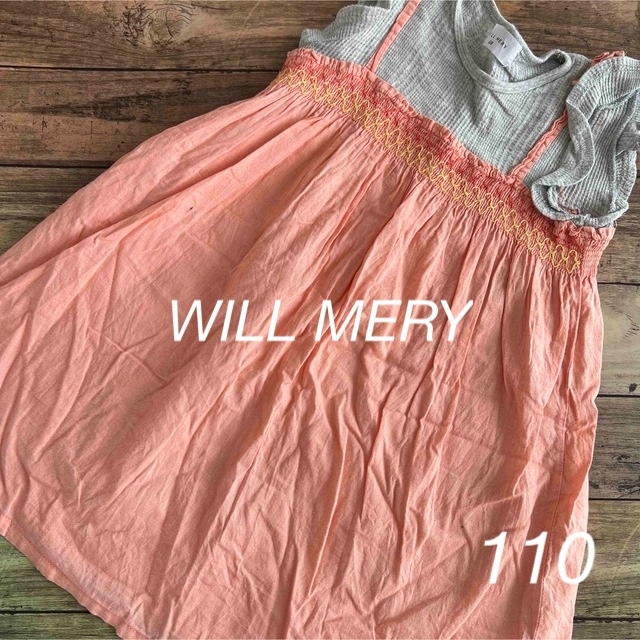 WILL MERY(ウィルメリー)の【難あり】WILL MERY  ワンピース　110 キッズ/ベビー/マタニティのキッズ服女の子用(90cm~)(ワンピース)の商品写真