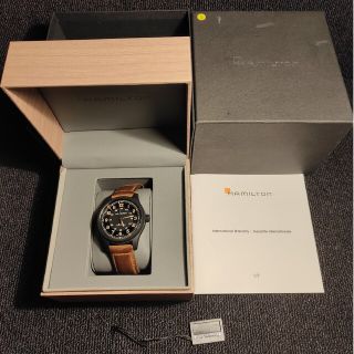 Hamilton - 展示品購入 美品 新作 チタン製 ハミルトン カーキ