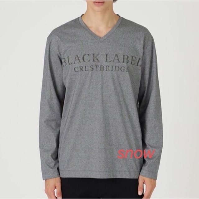 BLACK LABEL CRESTBRIDGE(ブラックレーベルクレストブリッジ)の《新品 タグ付き》ブラックレーベルクレストブリッジ ロゴVネックカットソー メンズのトップス(Tシャツ/カットソー(七分/長袖))の商品写真