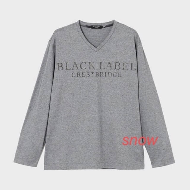 BLACK LABEL CRESTBRIDGE(ブラックレーベルクレストブリッジ)の《新品 タグ付き》ブラックレーベルクレストブリッジ ロゴVネックカットソー メンズのトップス(Tシャツ/カットソー(七分/長袖))の商品写真