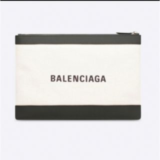 Balenciaga - バレンシアガ ネイビークリップ クラッチバッグの通販 by