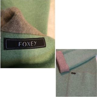 FOXEY フォクシー カシミヤ100% リバーシブル コーディガン