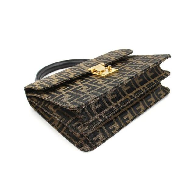 新品同様 フェンディ FENDI ズッカ柄 2way ハンド ショルダー バッグ