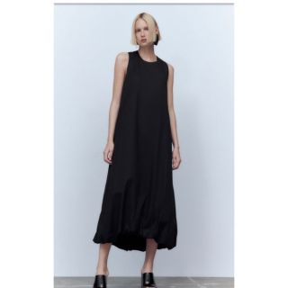 ザラ(ZARA)の【zara 新品未使用】素敵なバルーンワンピース(ロングワンピース/マキシワンピース)