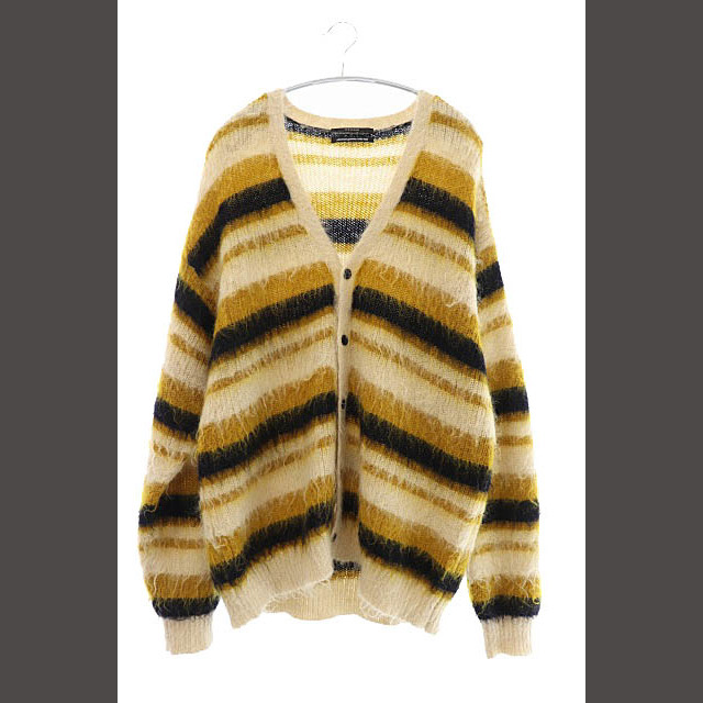 完売 Border knit coat-