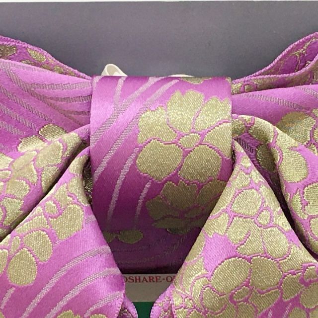 【新品】結び帯 作り帯 浴衣帯 ゆかた帯 女性 婦人 紫 パープル 着物 422 レディースの水着/浴衣(浴衣帯)の商品写真