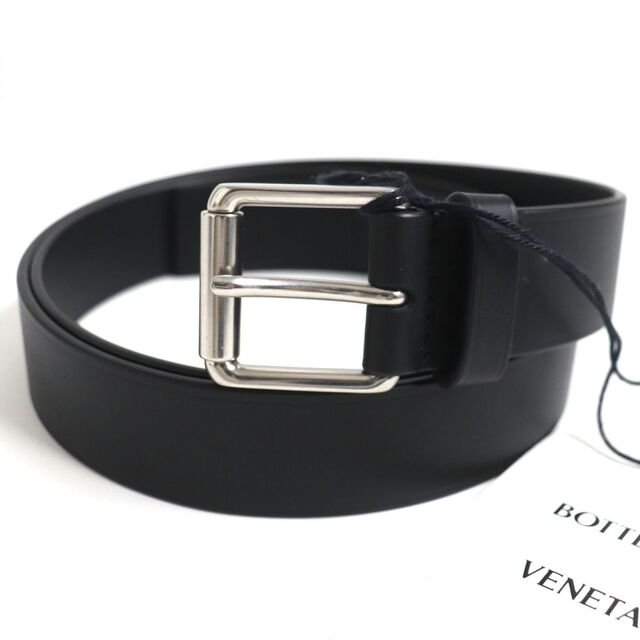 未使用品▼BOTTEGA VENETA ボッテガヴェネタ 574858 ロゴ刻印 シンプル レザーベルト 100CM 40IN メンズ ブラック 伊製 タグ・保存袋付き p07-st30324-831 | フリマアプリ ラクマ