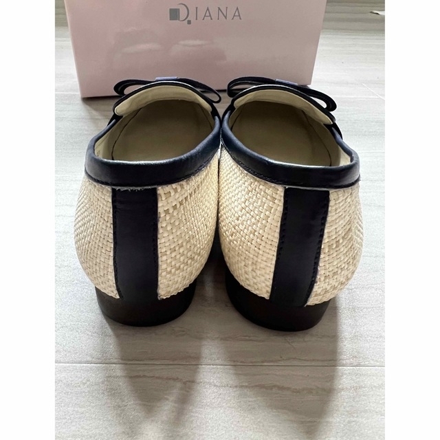 DIANA(ダイアナ)のダイアナ　JJコラボ　リボンローファー パナマ素材　24㎝ レディースの靴/シューズ(ローファー/革靴)の商品写真