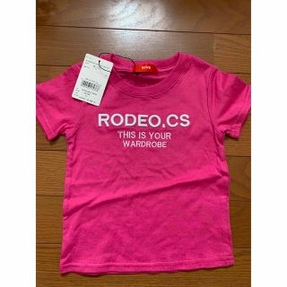 ロデオクラウンズワイドボウル(RODEO CROWNS WIDE BOWL)の新品　ロデオ☆キッズTシャツ XS  (Tシャツ/カットソー)