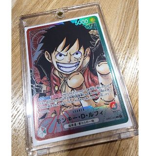 ワンピース(ONE PIECE)のワンピース ルフィ  リーダーカード パラレル(シングルカード)