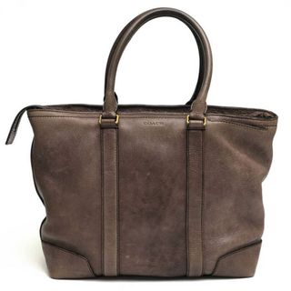 コーチ(COACH)のコーチ／COACH バッグ トートバッグ 鞄 ハンドバッグ メンズ 男性 男性用レザー 革 本革 グレー 灰色  71099 BLEECKER BUSINESS TOTE IN PEBBLE LEATHER ブリーカー ビジネストート シボ革 シュリンクレザー(トートバッグ)