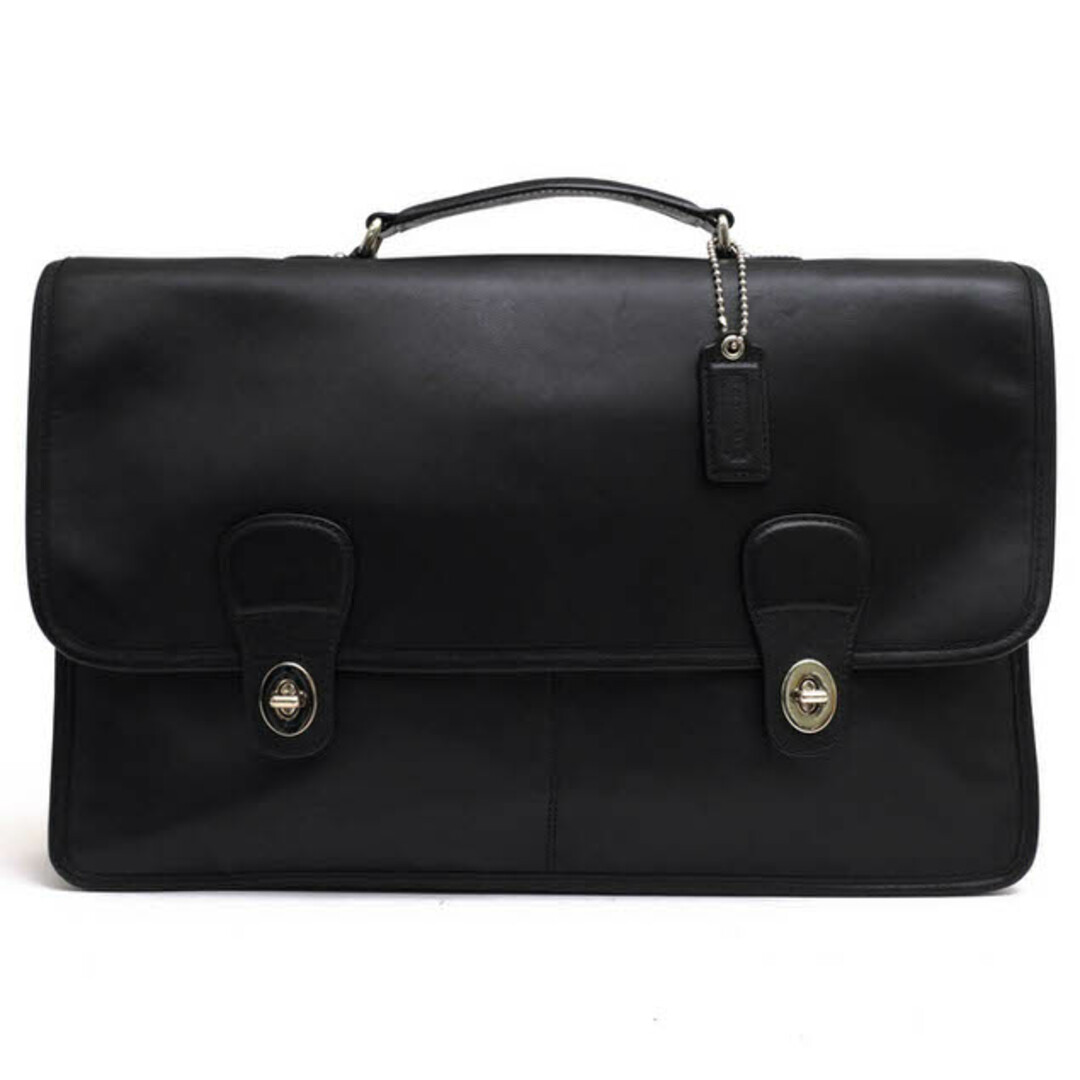 コーチ/COACH バッグ ブリーフケース ビジネスバッグ 鞄 ビジネス メンズ 男性 男性用レザー 革 本革 ブラック 黒 70375 フラップ式 | フリマアプリ ラクマ
