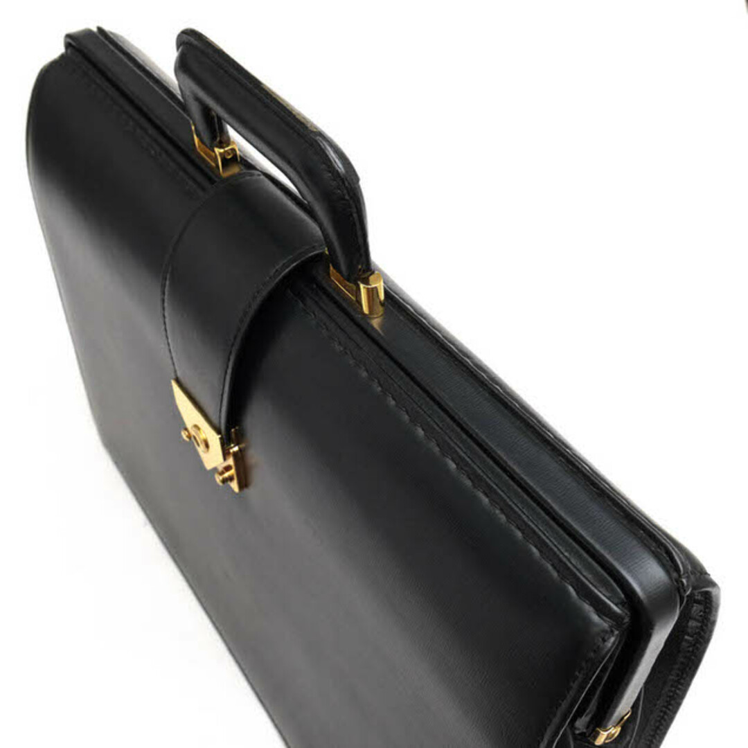 プラダ／PRADA バッグ ブリーフケース ビジネスバッグ 鞄 ビジネス メンズ 男性 男性用レザー 革 本革 ブラック 黒  フラップ式