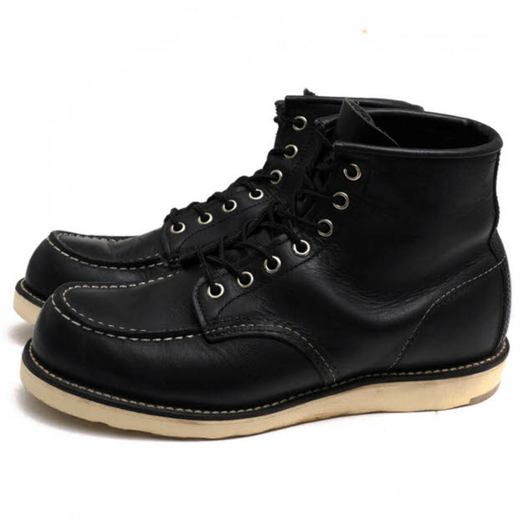 レッドウィング／RED WING ワークブーツ シューズ 靴 メンズ 男性 男性用レザー 革 本革 ブラック 黒  9075 MOC TOE CLASSIC BLACK トランザクショントレッドソール IRISH SETTER アイリッシュセッター グッドイヤーウェルト製法 モックトゥ 定番靴/シューズ