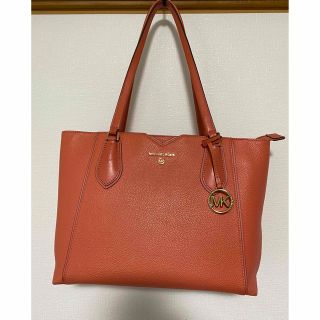 マイケルコース(Michael Kors)のマイケルコース  オレンジ　トートバッグ　A4サイズ(トートバッグ)