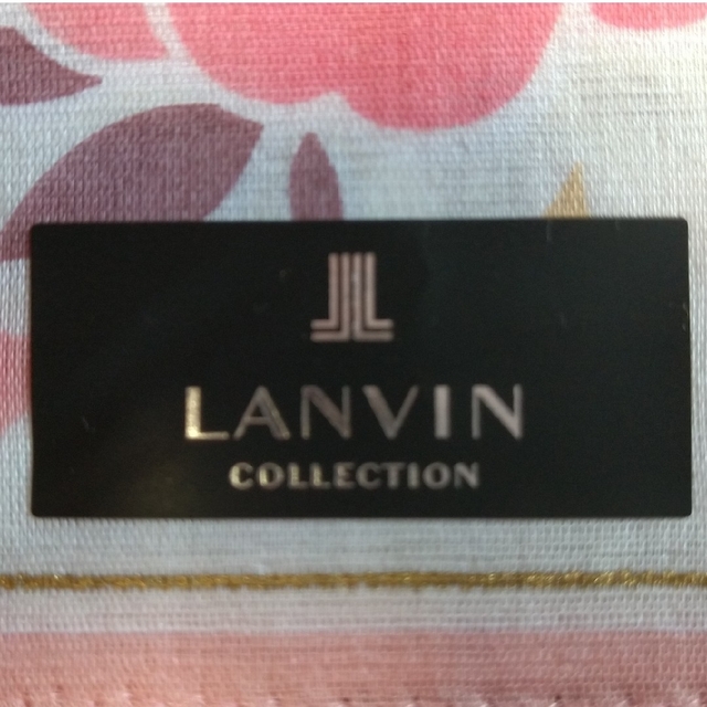 LANVIN(ランバン)のLANVIN ランバン ハンカチ ガーゼ素材 新品未使用 レディースのファッション小物(ハンカチ)の商品写真