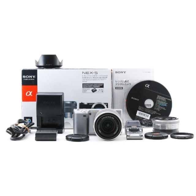 ソニー SONY ミラーレス NEX-5 ダブルレンズ 直販半額 家電・スマホ