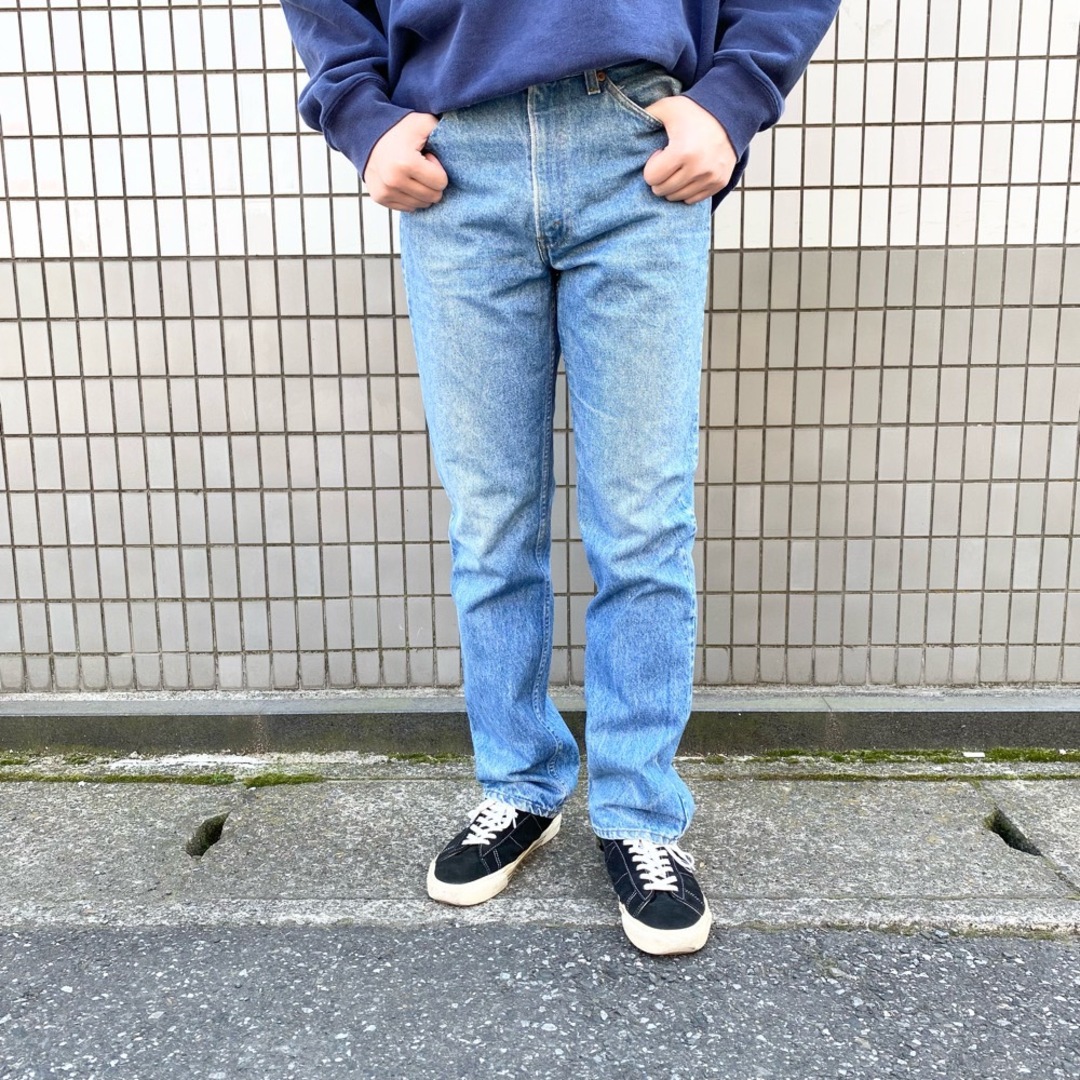 80's US リーバイス Levi's 509 デニム パンツ 細身ストレート オレンジタブ サイズ：W33 L33 インディゴ