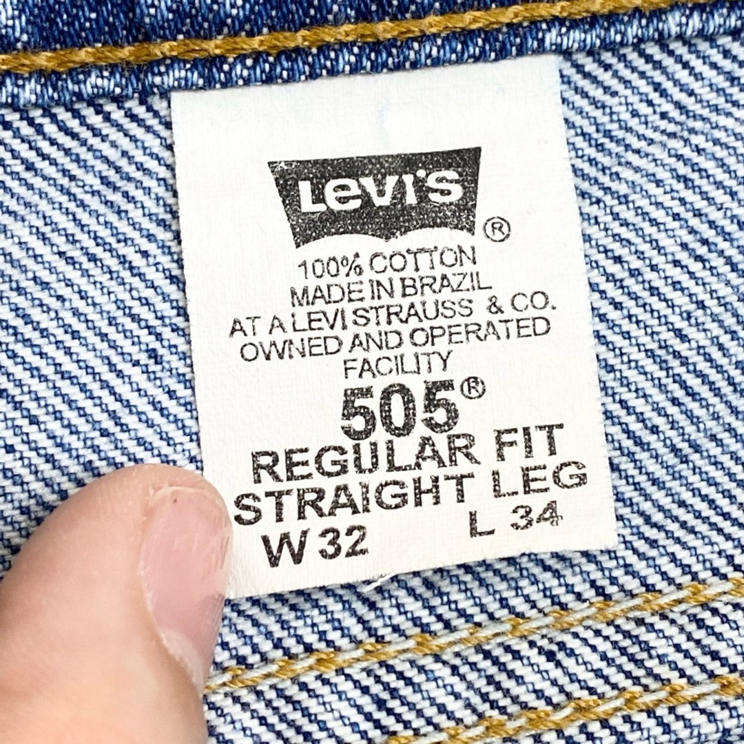 Levi's(リーバイス)の90's US古着 リーバイス Levi's 505 デニム パンツ テーパード オレンジタブ サイズ：W31 L33.5 インディゴ 【中古】 メンズのスーツ(スラックス/スーツパンツ)の商品写真