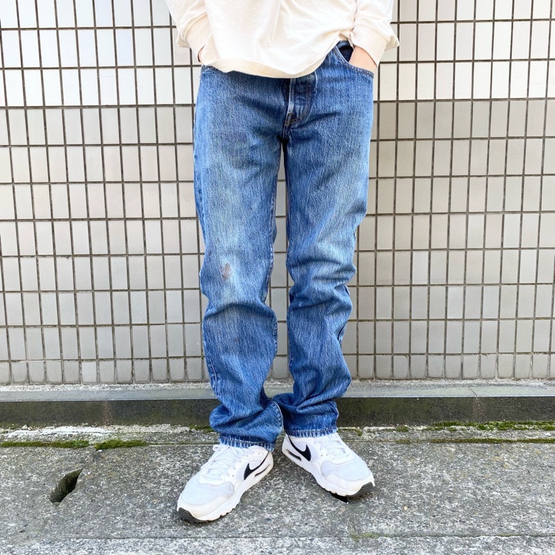 US古着 リーバイス Levi's 501 デニム パンツ ストレート 内股シングル サイズ：W32 L33 インディゴ 【中古】 | フリマアプリ  ラクマ