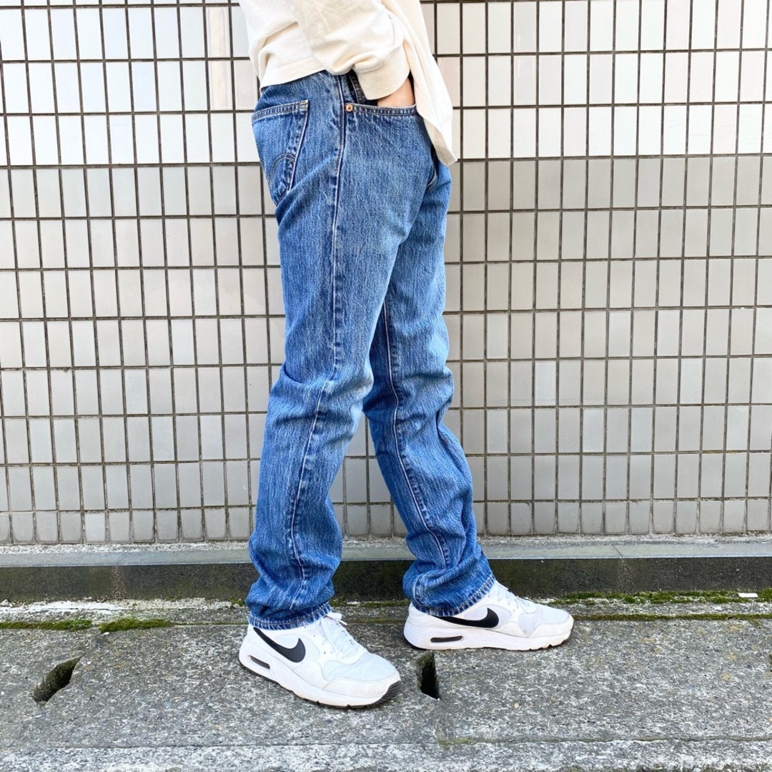 US古着 リーバイス Levi's 501 デニム パンツ ストレート 内股シングル サイズ：W32 L33 インディゴ 【中古】