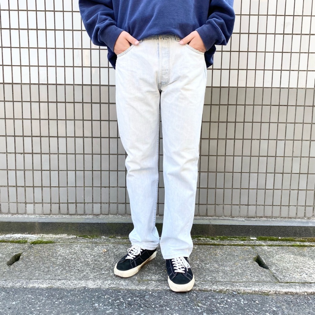 US古着 スペイン製 ユーロリーバイス Euro Levi's 501 デニム パンツ ストレート サイズ:W32 L31.5 アイスブルー 【中古】 | フリマアプリ ラクマ