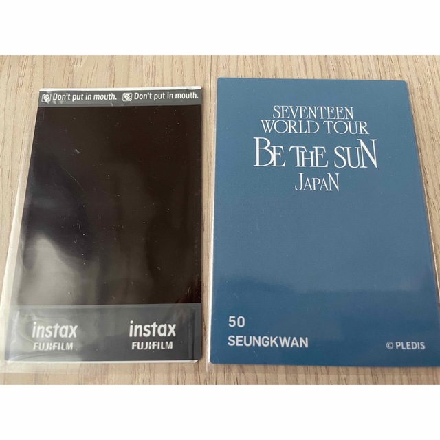 SEVENTEEN BE THE SUN ウォヌ チェキ サイン 直筆