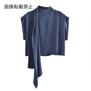 🎀4月新作🛍11044◇ロングタイ ブラウス (シャツ/ブラウス(半袖/袖なし))