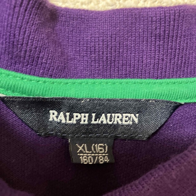 Ralph Lauren(ラルフローレン)のラルフローレン　RALPH LAUREN ポロシャツ　160 紫　ロゴ刺繍 キッズ/ベビー/マタニティのキッズ服女の子用(90cm~)(その他)の商品写真