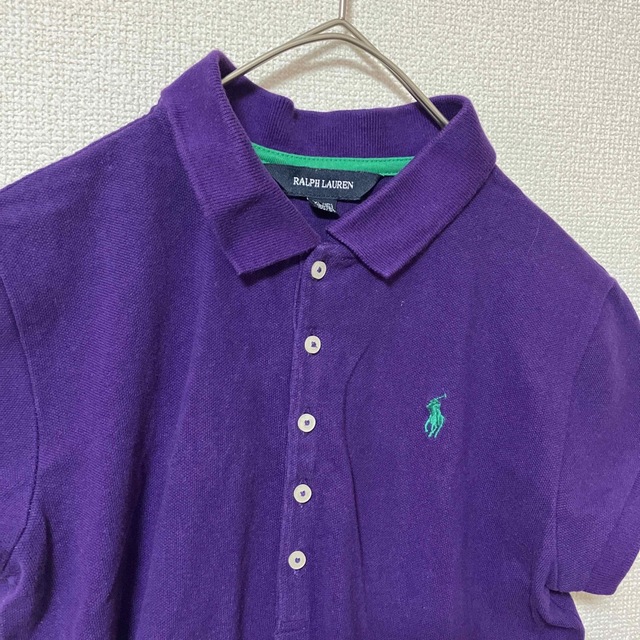 Ralph Lauren(ラルフローレン)のラルフローレン　RALPH LAUREN ポロシャツ　160 紫　ロゴ刺繍 キッズ/ベビー/マタニティのキッズ服女の子用(90cm~)(その他)の商品写真