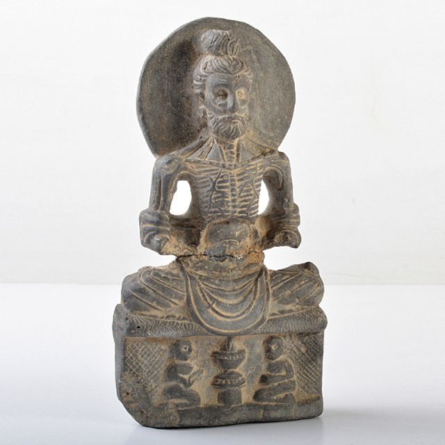 彫刻/オブジェ仏教美術　泥仏　即身仏　仏像　置物　V　R5719