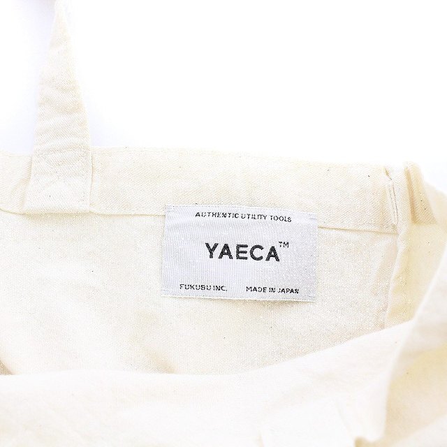 YAECA(ヤエカ)のヤエカ トートバッグ ハンドバッグ イラストプリント キャンバス アイボリー レディースのバッグ(トートバッグ)の商品写真