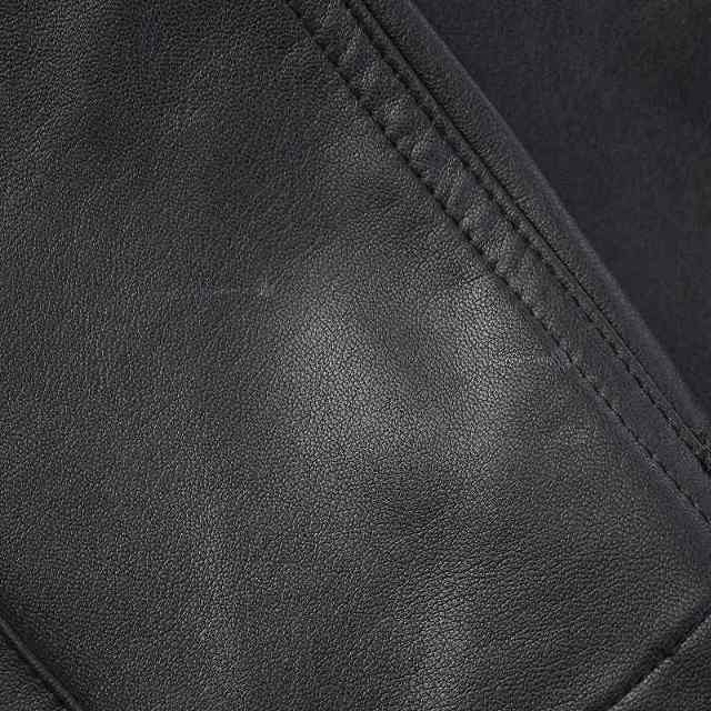Ray BEAMS(レイビームス)のレイビームス フェイクレザーサロペット オーバーオール パンツ 0 XS 黒 レディースのパンツ(サロペット/オーバーオール)の商品写真