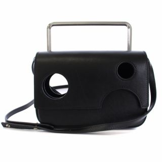 オフホワイト  Small Meteor Bag ショルダーバッグ レザー 黒