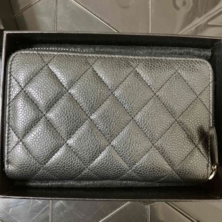 CHANEL Wジップミディアムウォレット財布