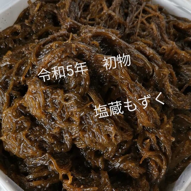 食品/飲料/酒初物　石垣島産塩漬けもずく　一斗缶