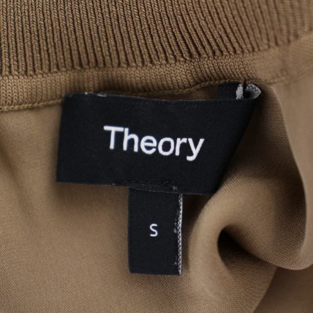 theory(セオリー)のセオリー 22AW シルクノースリーブブラウス シャツ タートルネック S 茶 レディースのトップス(シャツ/ブラウス(半袖/袖なし))の商品写真