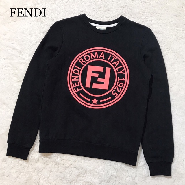 FENDI フェンディ スウェット トレーナー ロゴ ブラック メンズ ブランド