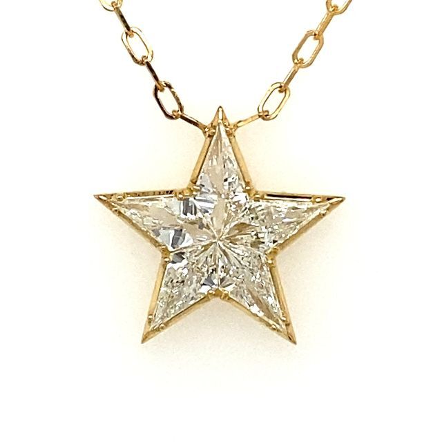 STAR 大粒な星ネックレス！0.512ct/CGL/JRT0045